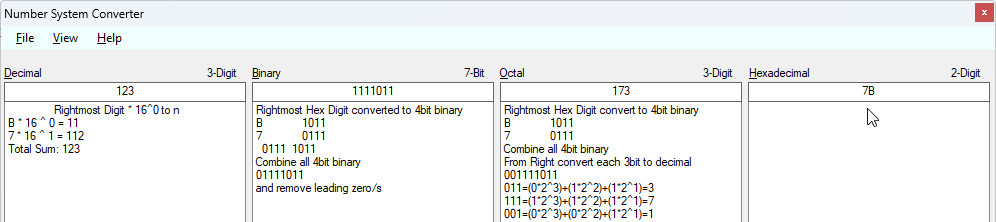 Converting HexaDecimal to other system